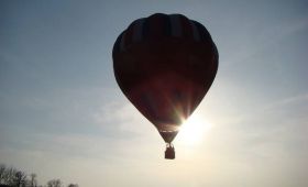 let balonem při východu